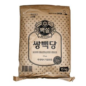 무색소 무향 CJ솜사탕전용원료 15kg 쌍백당